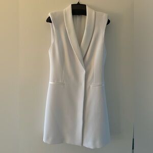 Alice + Olivia Valentina Sleeveless Tuxedo Dress